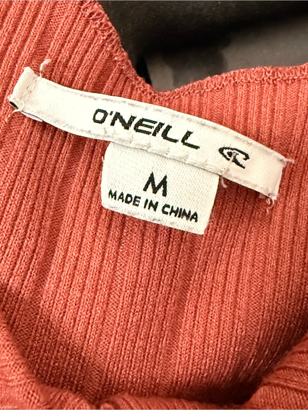 O'Neill Rust Coral Ribbed Button Tank - Picture 5 of 5